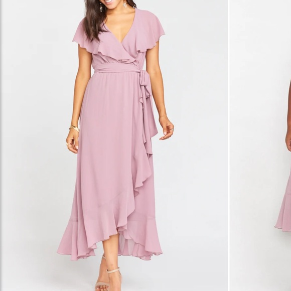 Show Me Your MuMu Dresses & Skirts - Show Me Your Mumu Jess Ruffle Midi Dress Chiffon Size Small